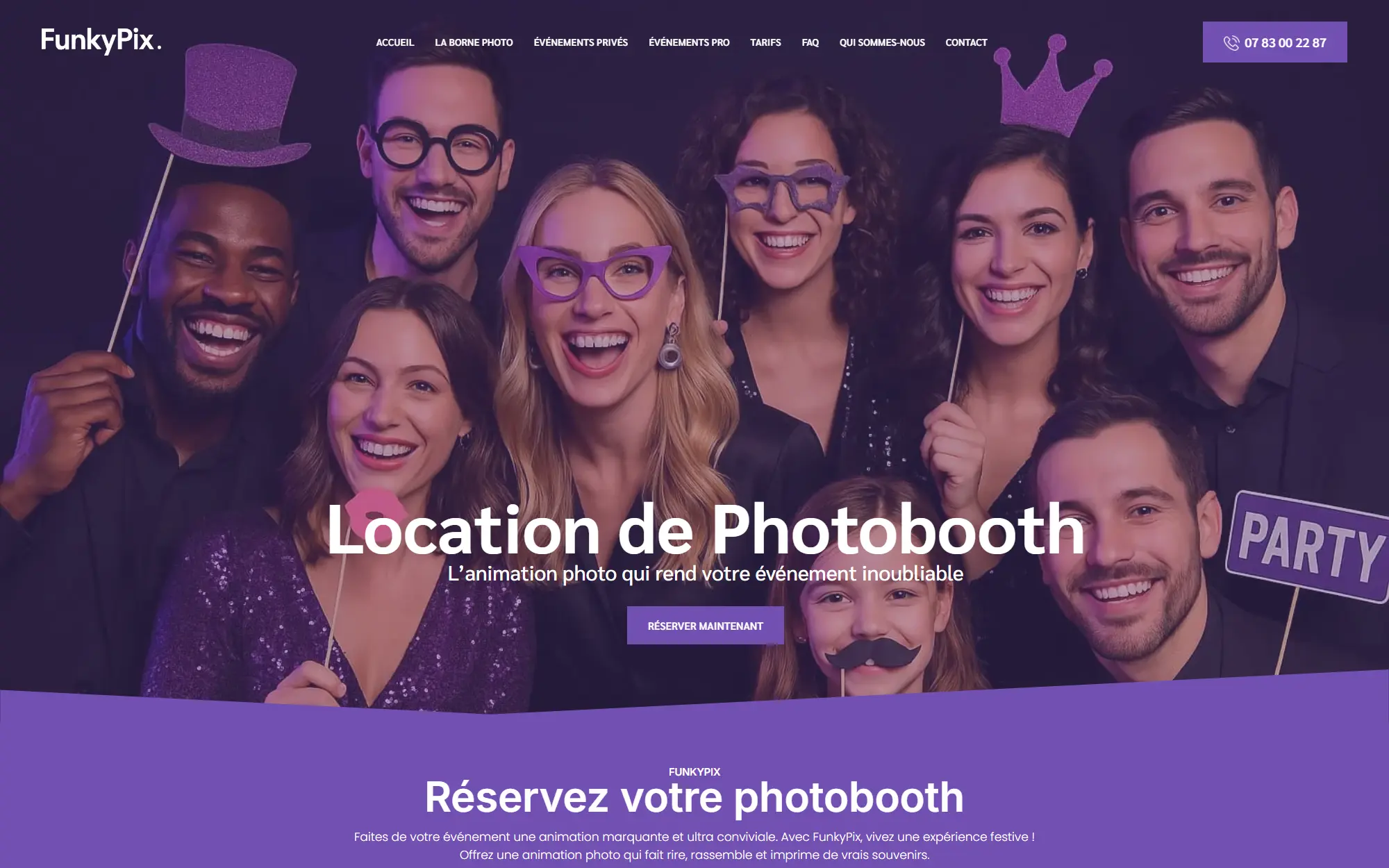 FunkyPix — site internet location photobooth Île-de-France Seine-et-Marne